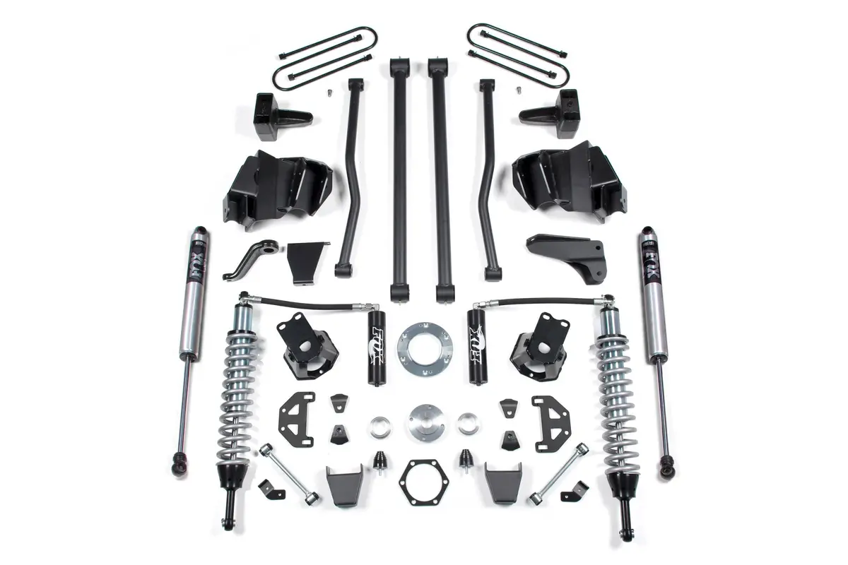 6 Inch Lift Kit Long Arm & Fox 2.5 Coil-Over Conversion Dodge Ram 2500 09-13 4Wd Fox 2.5 Performance Shocks Diesel Block Kit Fox 2.5 Performance Shocks 1