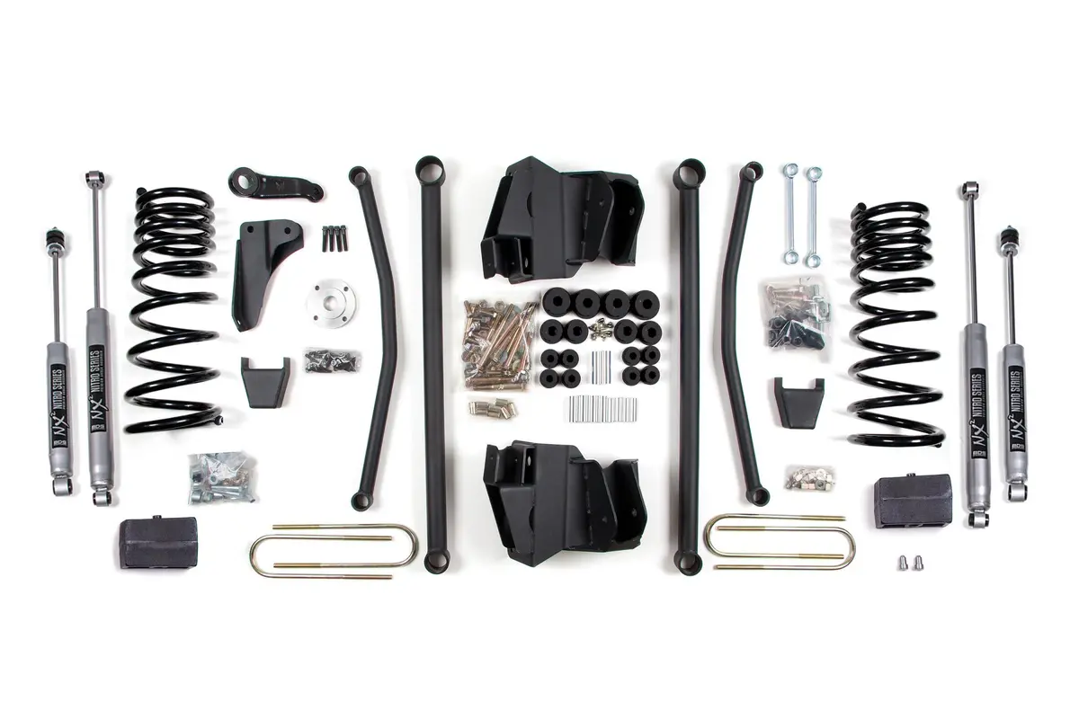 8 Inch Block Lift Kit Long Arm Dodge Ram 2500 09-13 4Wd Diesel With Nx2 Shocks 1