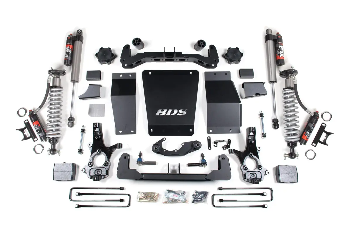 6 Inch Lift Kit Fox 2.5 Performance Elite Block Lift Coil-Over Cast Steel 14-18 Silverado/Sierra 1500 4Wd Bds Suspension 1