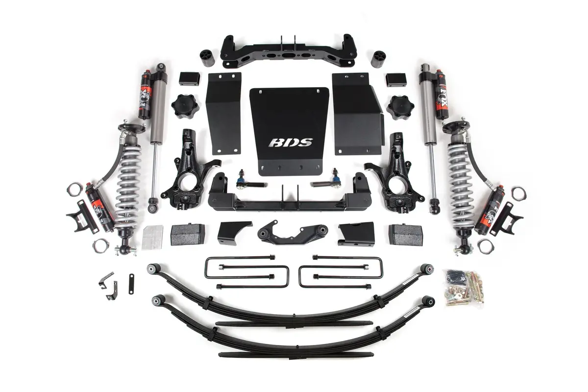4 Inch Lift Kit Fox 2.5 Performance Elite Leaf Springs Aluminum/Stamped Steel Coil-Over 14-18 Silverado/Sierra 1500 4Wd 1