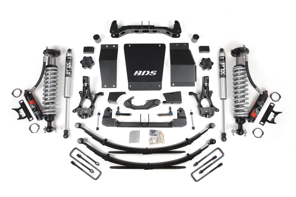 6 Inch Lift Kit Fox 2.0 Performance Leaf Springs Coil-Over Aluminum/Stamped Steel 14-18 Silverado/Sierra 1500 4Wd Bds Suspension 1