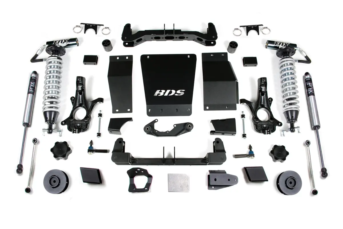 4 Inch Lift Kit Fox 2.5 Coil-Over Chevy/Gmc Suburban Tahoe Yukon/Xl 1500 15-19 4Wd Cast Steel Fox 2.5 Performance Shocks 1