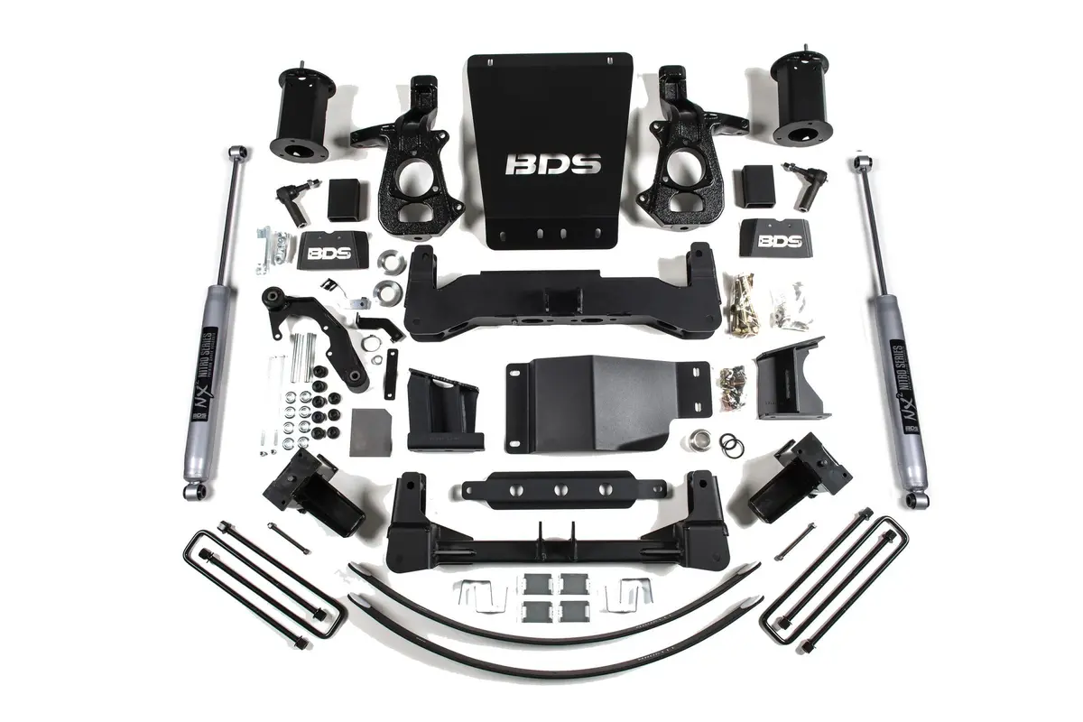 8 Inch Lift Kit Silverado/Sierra 1500 14-18 4Wd Aluminum/Stamped Steel Fox 2.0 Performance 1