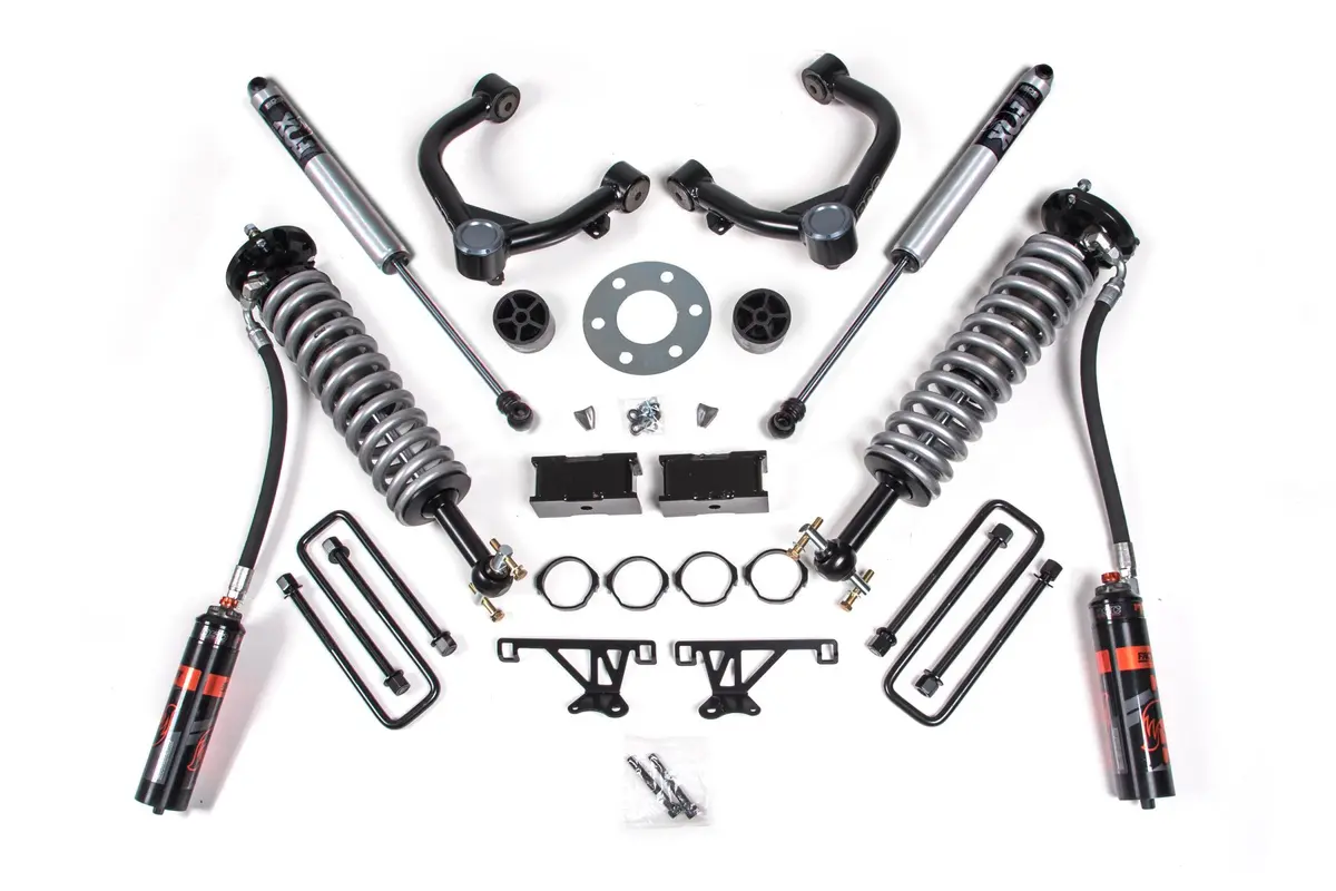 1.5 Inch Lift Kit Fox 2.5 Performance Elite Coil-Over Chevy Trail Boss Or Gmc At4 1500 19-24 4Wd With Fox 2.5 Performance Elite Shocks 1