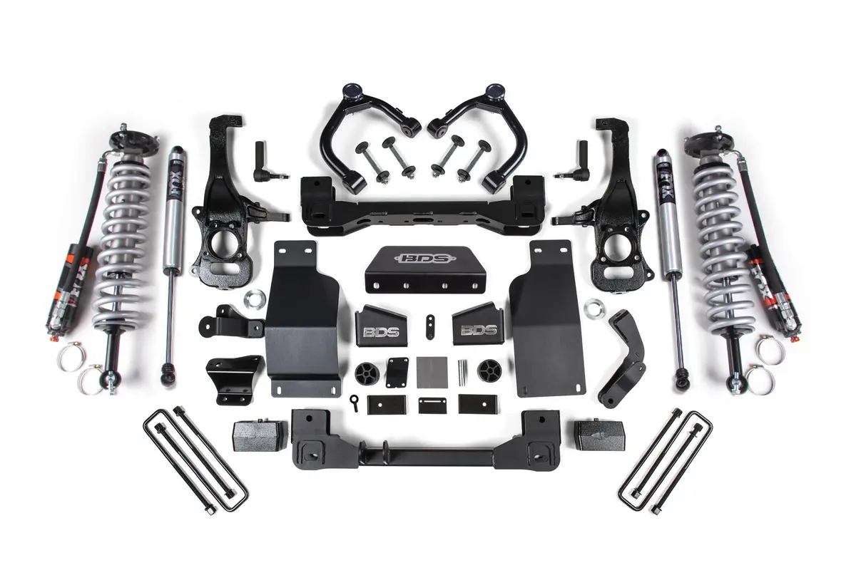 4 Inch Lift Kit Coil-Over Silverado/Sierra 1500 19-24 4Wd Diesel Fox 2.5 Performance Elite 1