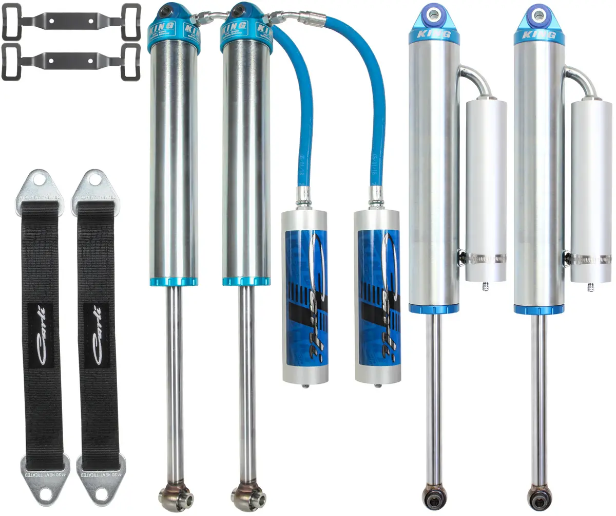 Dominator Remote Res 3.0 Shock Set Long Arm Valving 2003-13 Ram 2500/3500 Carli Suspension 1