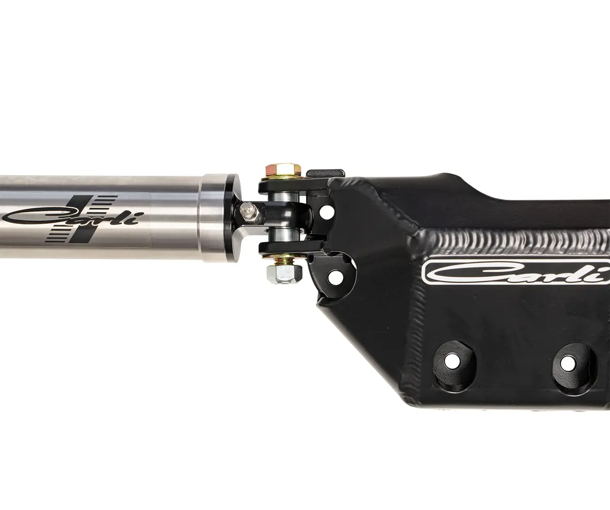 23+ Ford F250/350 4X4 Low Mount Steering Stabilizer Kit With Differential Guard Carli Suspension 1