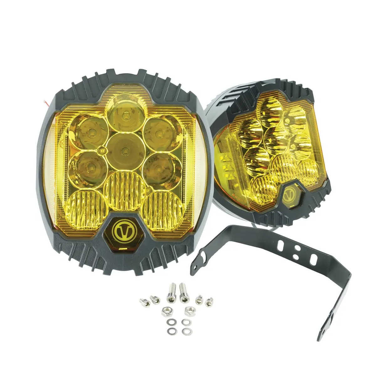[Sale] Optic Nine Led Headlight Yellow 1