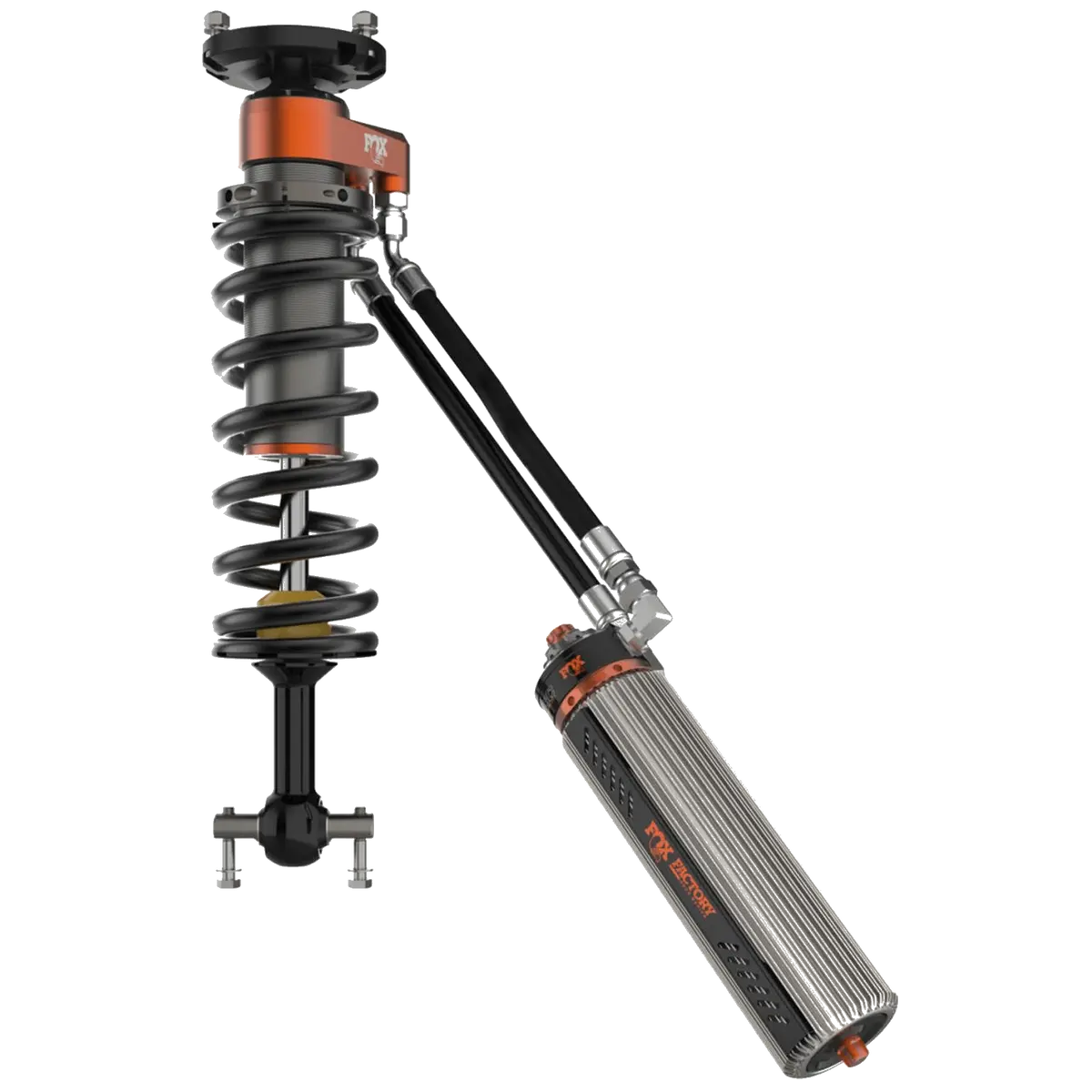 2019-2023  Silverado/Sierra 1500 Front Coilover Internal Bypass Factory Race 3.0 Recirculating Remote Reservoir Dual Speed Compression Adjuster Non-Tb/Non-At4 3.5 Lift Tb/At4 1.5 Lift Fox Offroad Shocks 1