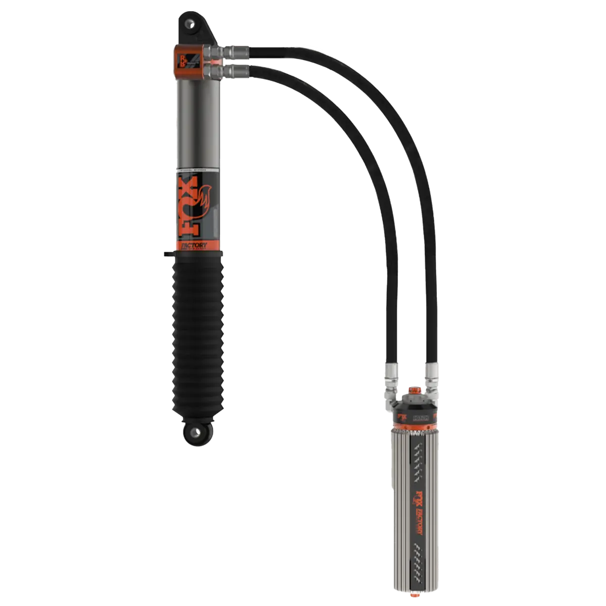 2019-2023 Silverado/Sierra 1500 Rear Internal Bypass Factory Race 3.0 Recirculating Remote Reservoir Dual Speed Compression Adjuster Non-Tb/Non-At4 2-3 Inch Lift Tb/At4 0-1 Inch Lift Fox Offroad Shocks 1