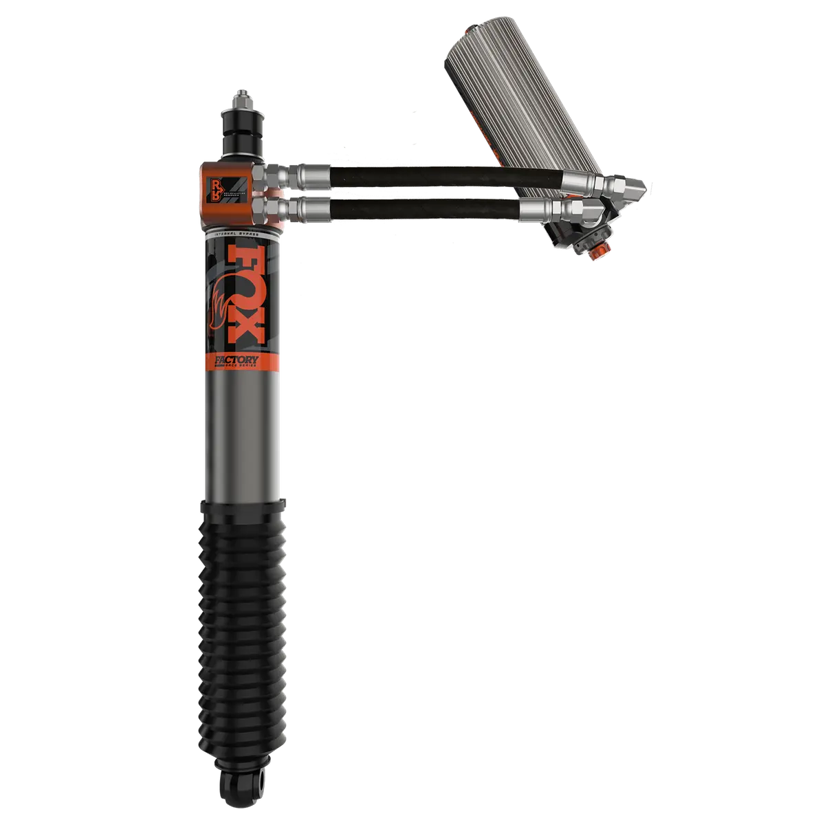 22-Up Toyota Tundra Rear W/Ext Brake Lines Internal Bypass Factory Race 3.0 Recirculating Remote Reservoir Dual Speed Compression Adjuster 1-2 Inch Lift Fox Offroad Shocks 1
