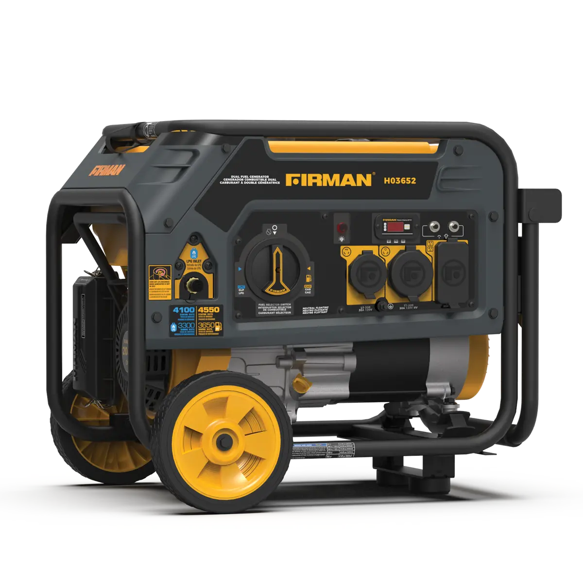 Dual Fuel Portable Generator 3650W Recoil Start 1