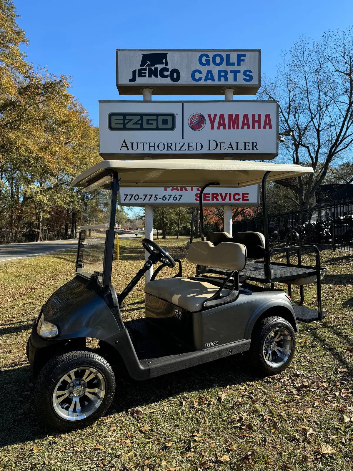 2019 Ez-Go Rxv Elite 2+2 Lithium Charcoal Sn:494729 1
