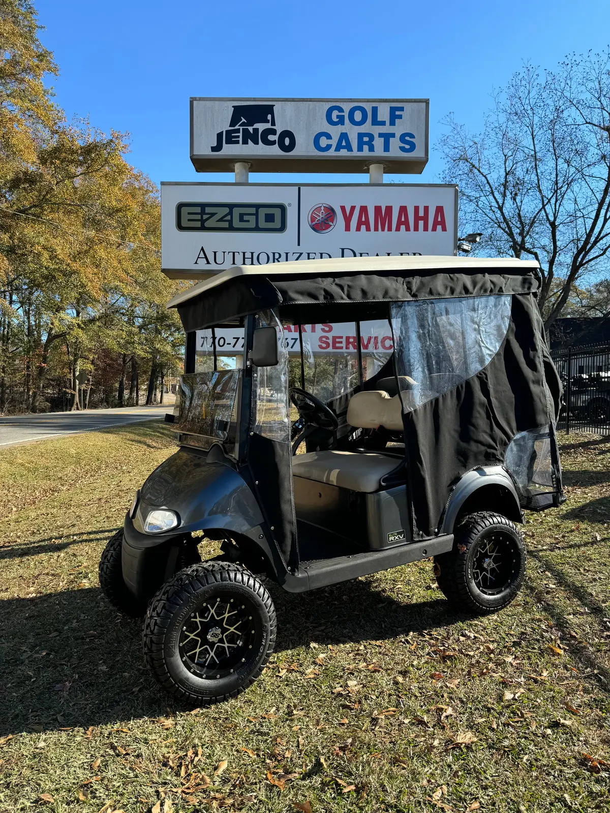 2019 Ez-Go Rxv Elite 2+2 Lifted Lithium Charcoal Sn:495669 1