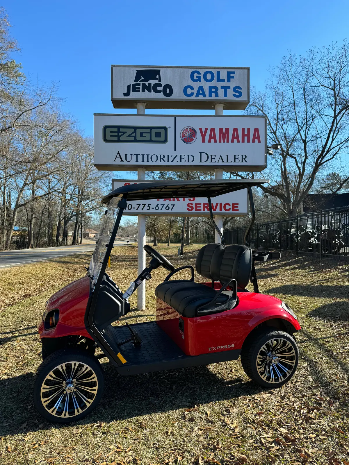 2025 Ezgo Elite Express S2 Lithium Red Sn:647514 1