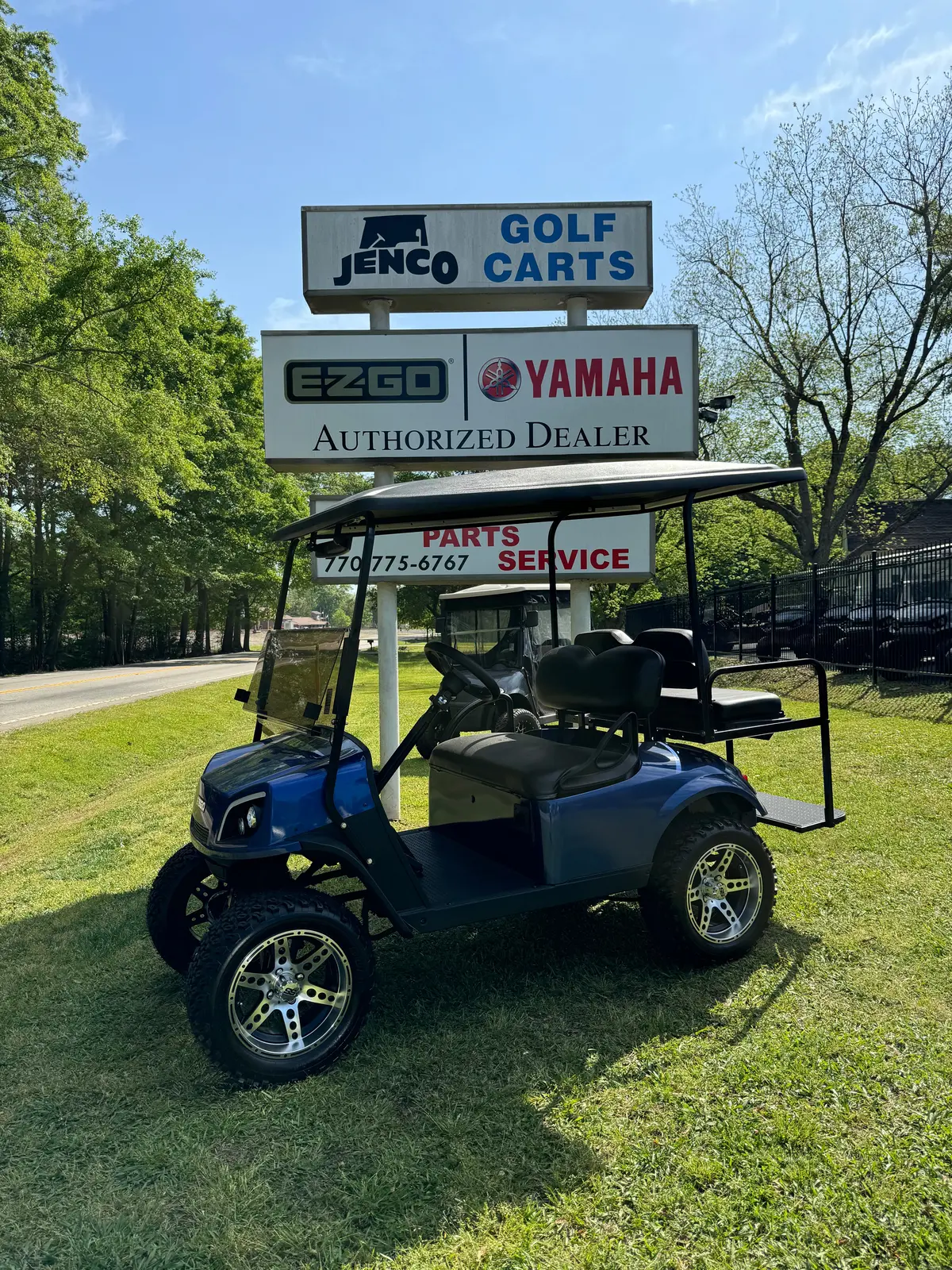 2020 Ezgo Txt Express Lifted Blue Sn:448747 1
