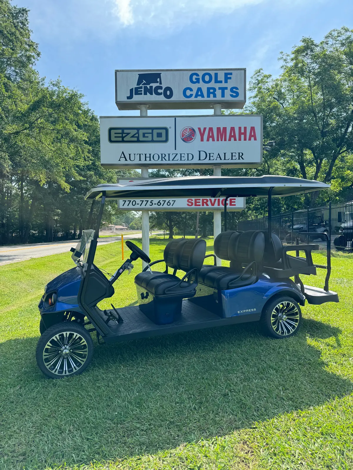 2025 Ezgo Express S6 Efi Blue Sn:658518 1