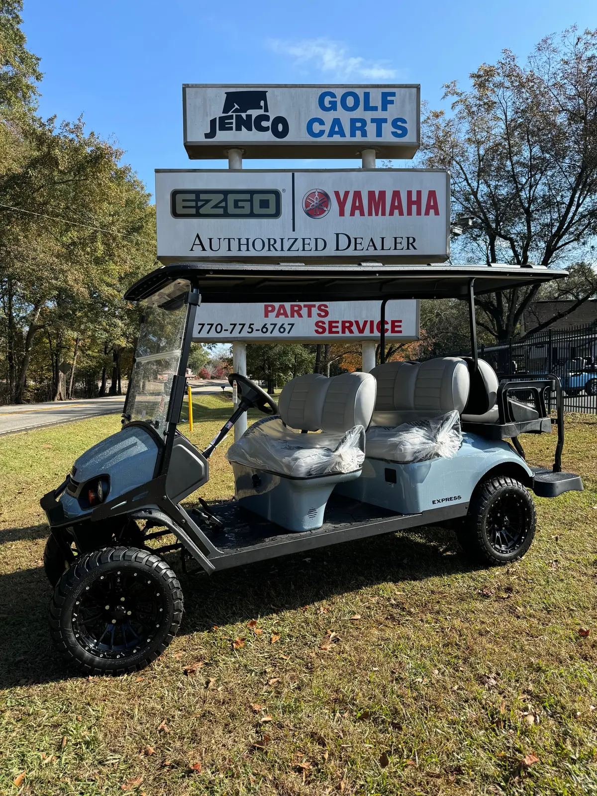 2026 Ezgo Express L6 Efi Ocean Gray Sn:667302 1