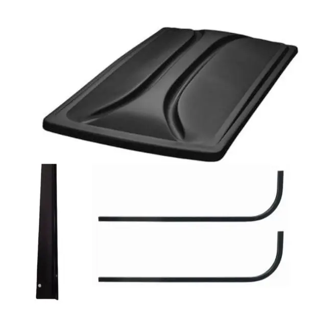 80" Black Extended Roof Kit For Ezgo Rxv Golf Carts 2008+ 1