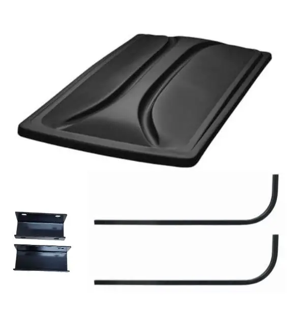80" Black Roof Kit For Yamaha G29/Drive & Drive Ii Golf Carts 2007+ 1