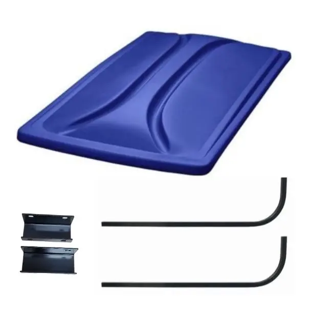 Universal 80" Blue Extended Roof Kit For Yamaha G29/Drive & Drive Ii Golf Carts 2007+ 1