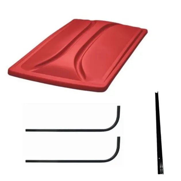 Universal 80" Red Golf Cart Roof Kit- For Ezgo Txt Golf Carts 1994+ 1