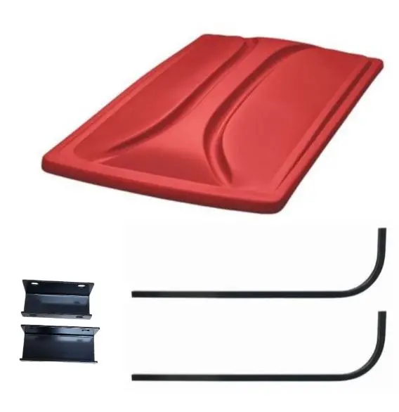 80" Red Extended Roof Kit For Yamaha G29/Drive & Drive Ii Golf Carts 2007+ 1