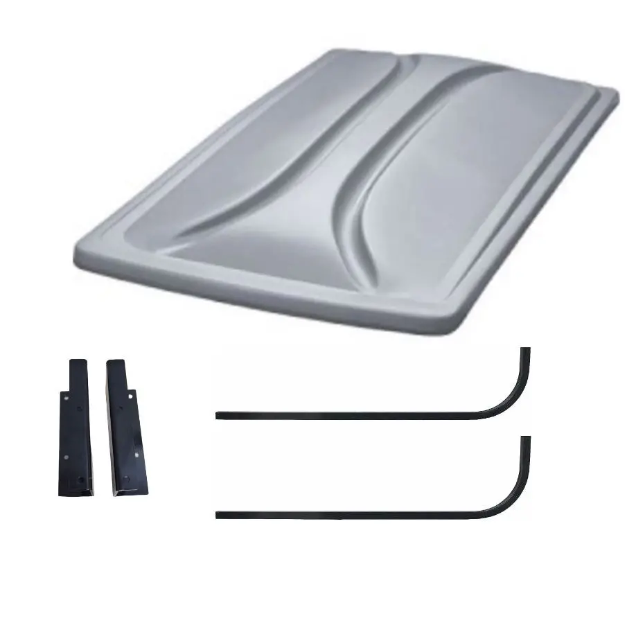 80" Silver Extended Roof Kit For Club Car Precedent Golf Carts 2004+ 1