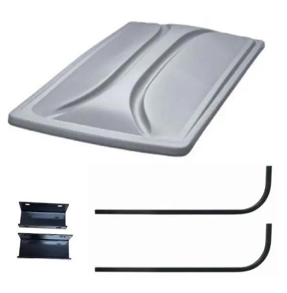 80" Silver Extended Roof Kit For Yamaha G29/Drive & Drive Ii Golf Carts 2007+ 1
