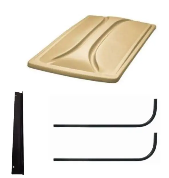Universal 80" Tan Extended Roof Kit For Ezgo Rxv Golf Carts 2008+ 1
