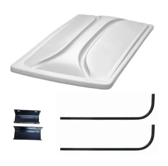 80" White Extended Roof Kit For Yamaha G29/Drive & Drive Ii Golf Carts 2007+ 1