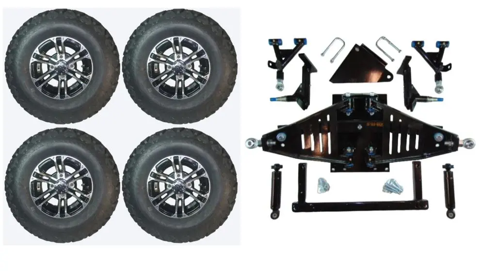 6" Lift Kit Combo With 10" Nitro For Yamaha Drive Ii Electric Golf Carts 2017+ 1