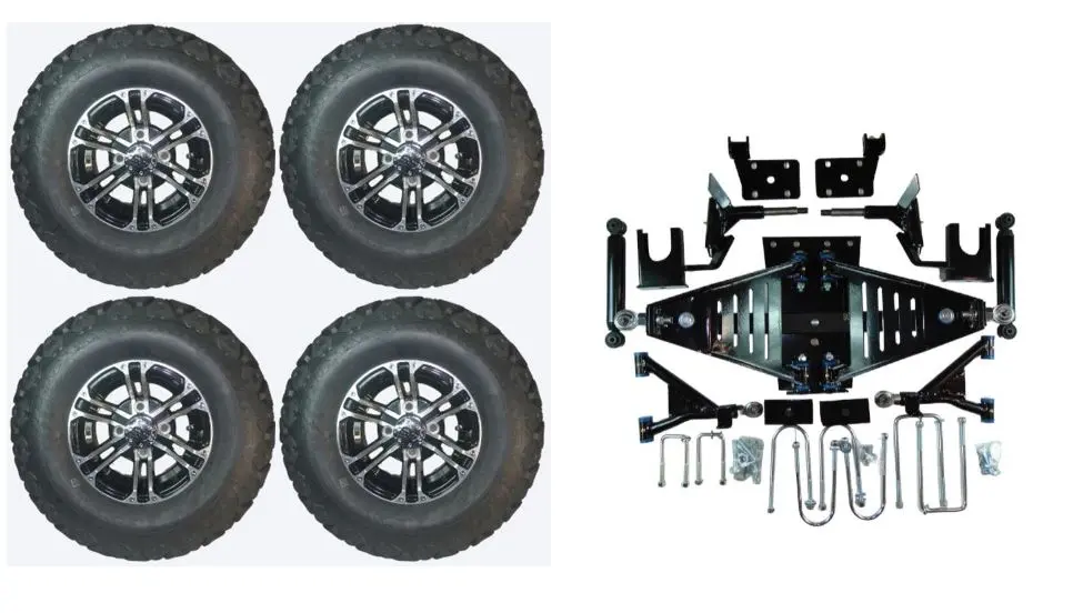 Lift Kit Combo With 10" Nitro For Ezgo Rxv Golf Carts 2008-2013.5 1