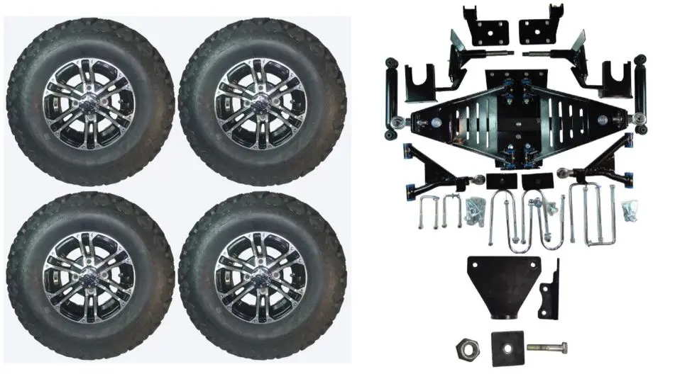 Lift Kit Combo With 10" Nitro For Ezgo Rxv Gas Golf Carts 2015+ 1