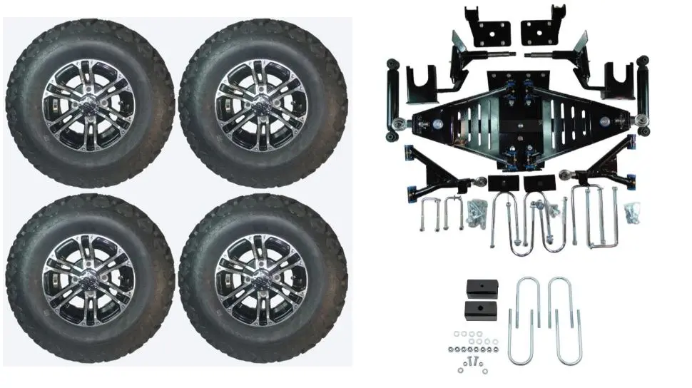Lift Kit Combo With 10" Nitro For Ezgo Rxv Electric Golf Carts 2015+ 1