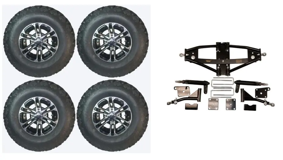 Lift Kit Combo For Club Car Precedent Golf Carts With 10" Nitro 1