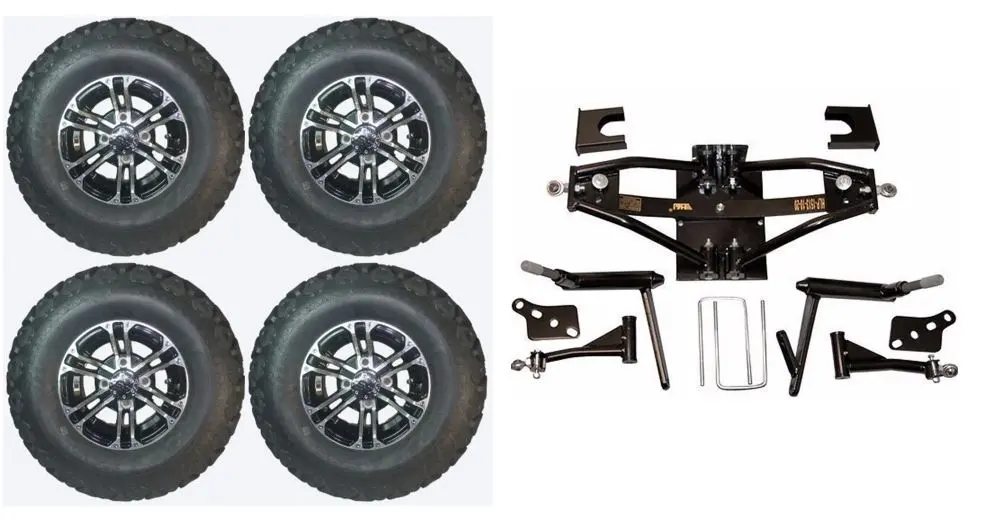 Lift Kit Combo With 10" Nitro 22X11-10 For Club Car Ds Golf Carts 1984-2003 1