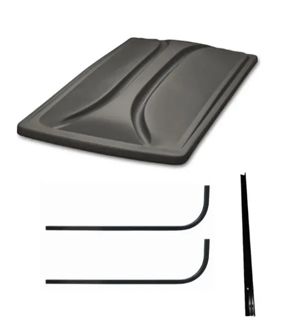 80" Graphite Extended Roof Kit For Ezgo Txt Golf Carts 1994+ 1
