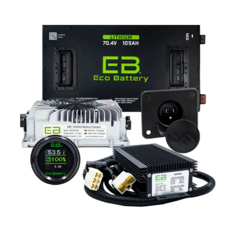 Eco Battery 70V 105Ah Lithium Bundle Kit With Charger 1