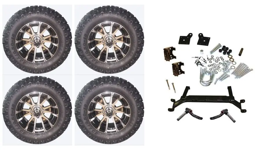 Lift Kit Combo With 12" Wolverine For Ezgo Txt Golf Carts 2001+ 1