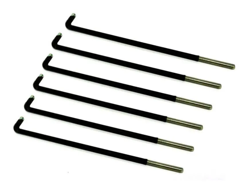 "L" Shape Battery Hold Down Rods- 6 Pack For Star Classic Golf Carts 2008+ 1