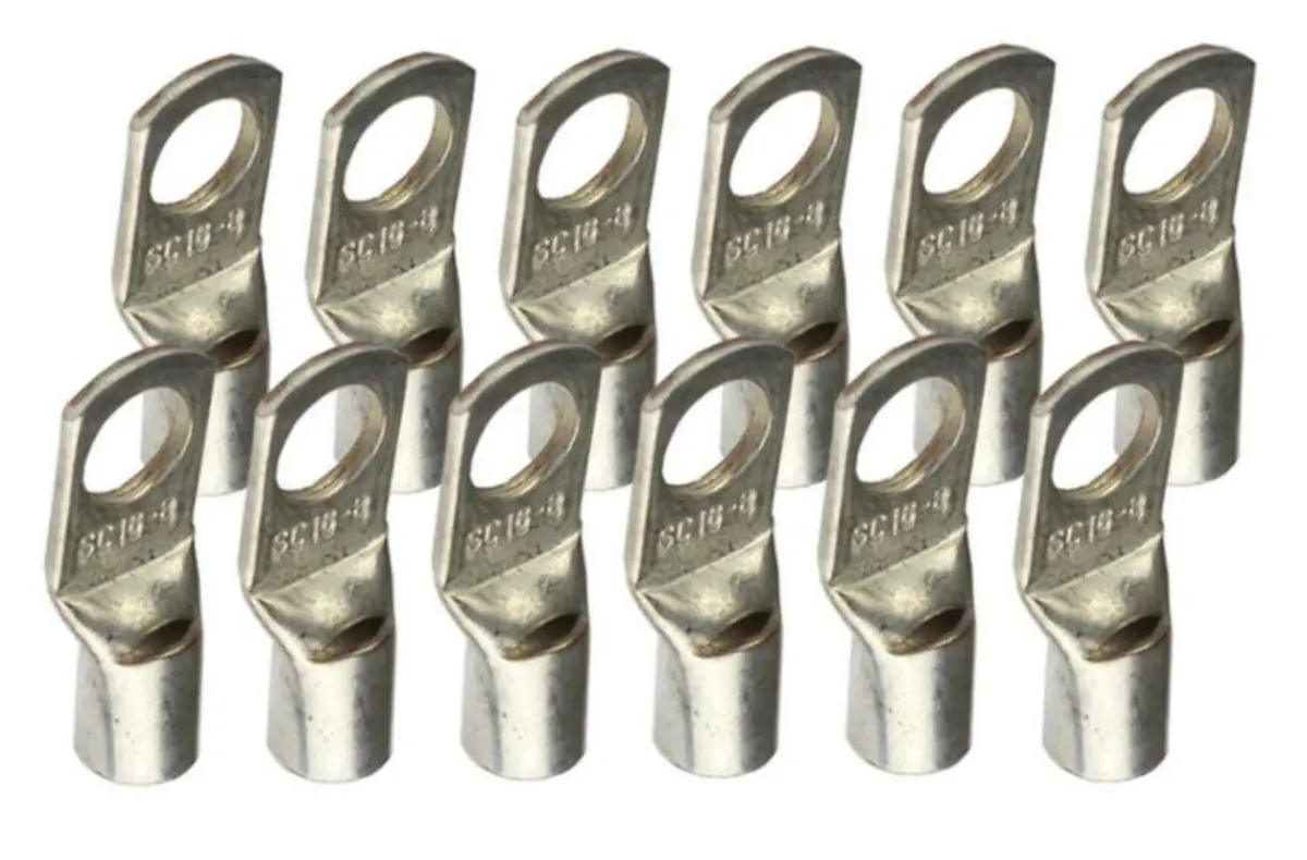 4 Gauge Golf Cart Battery Cable Ends- 12 Pack 1