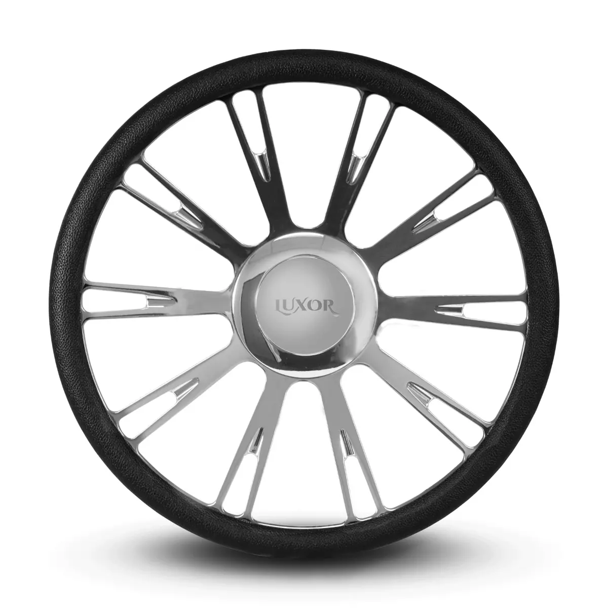 [Sale] Split 10 Spoke 15" Steering Wheel Chrome 1