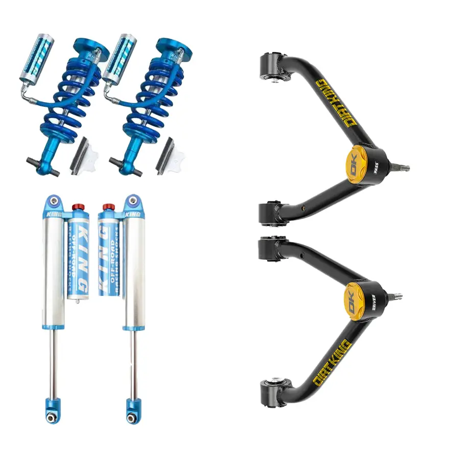 07-18 Gm 1500 Dirt King Stage 1 Mid Travel Kit With Adjustable King Shocks 1