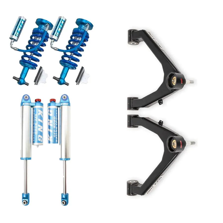 07-18 Gm 1500 Dirt King Stage 2 Mid Travel Kit With Adjustable King Shocks 1
