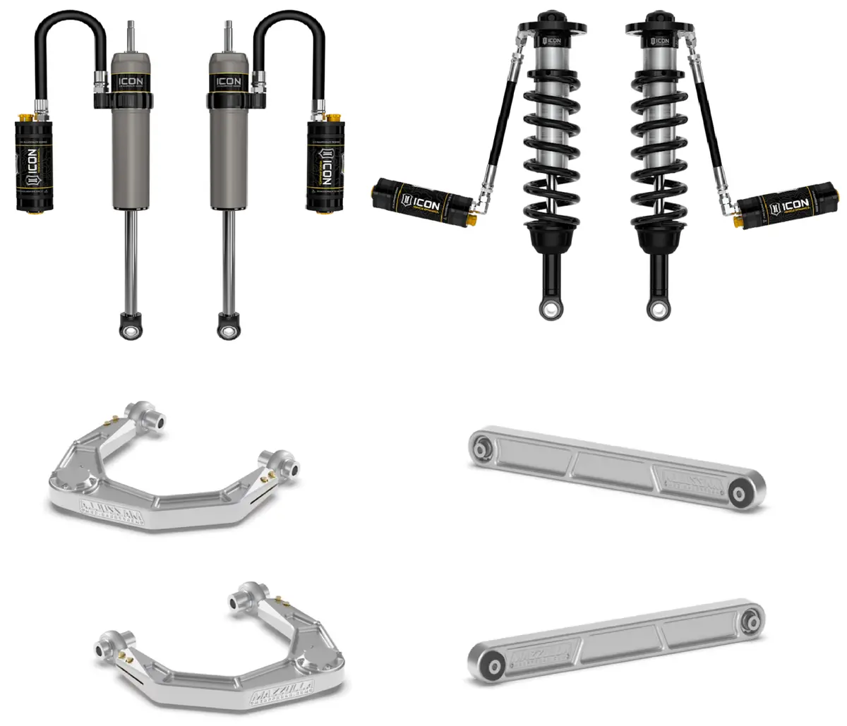 2022+ Toyota Tundra Mazzulla Stage 3 Mid Travel Kit With Icon Shocks 1