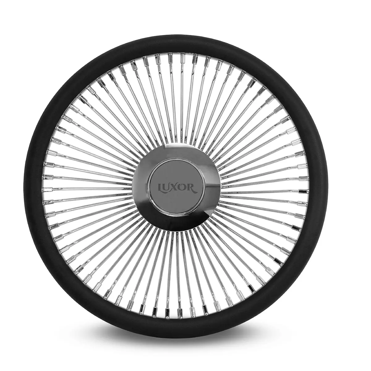 [Sale] 64 Spokes Steering Wheel Chrome With Logo 1