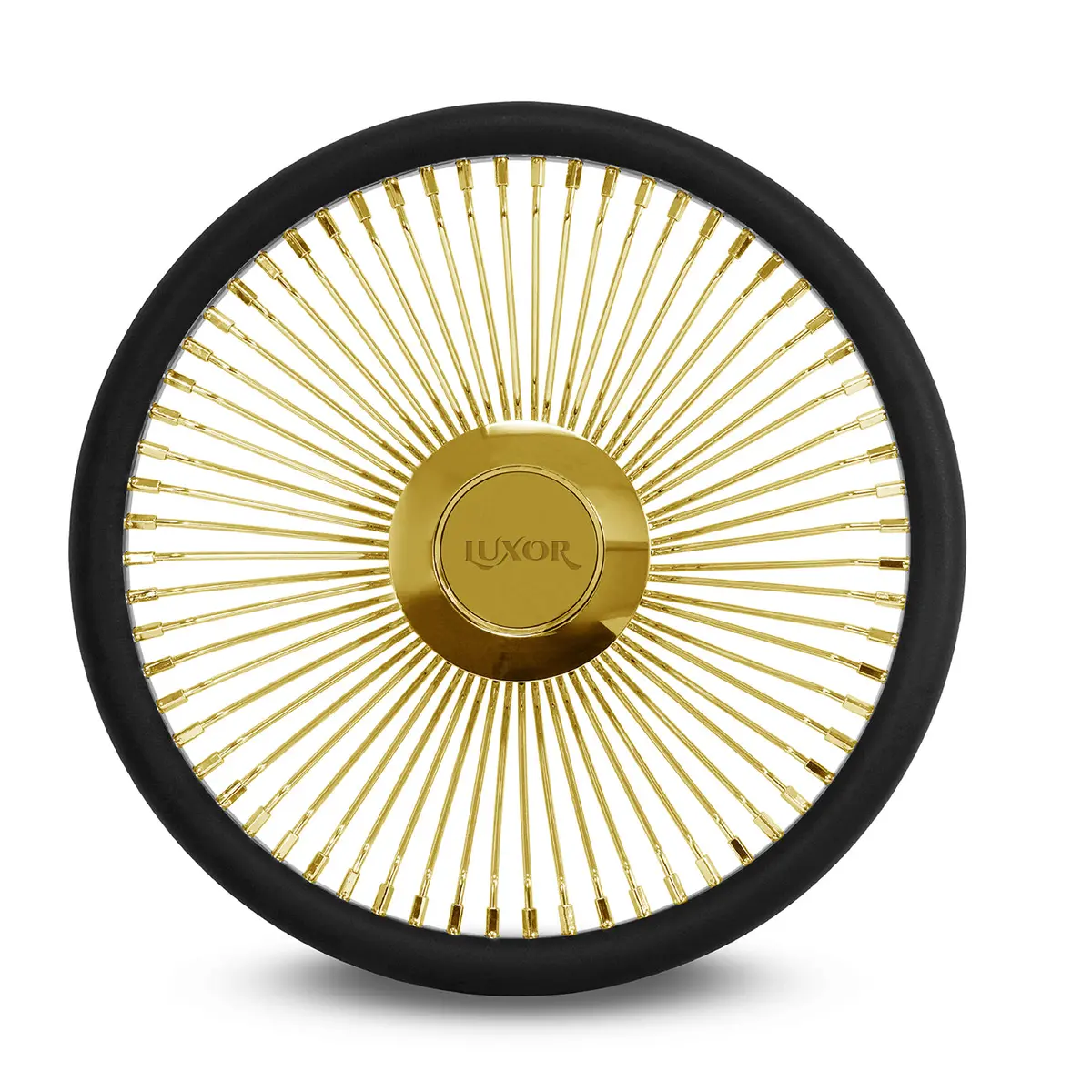 [Sale] 64 Spokes Steering Wheel Gold With Logo 1
