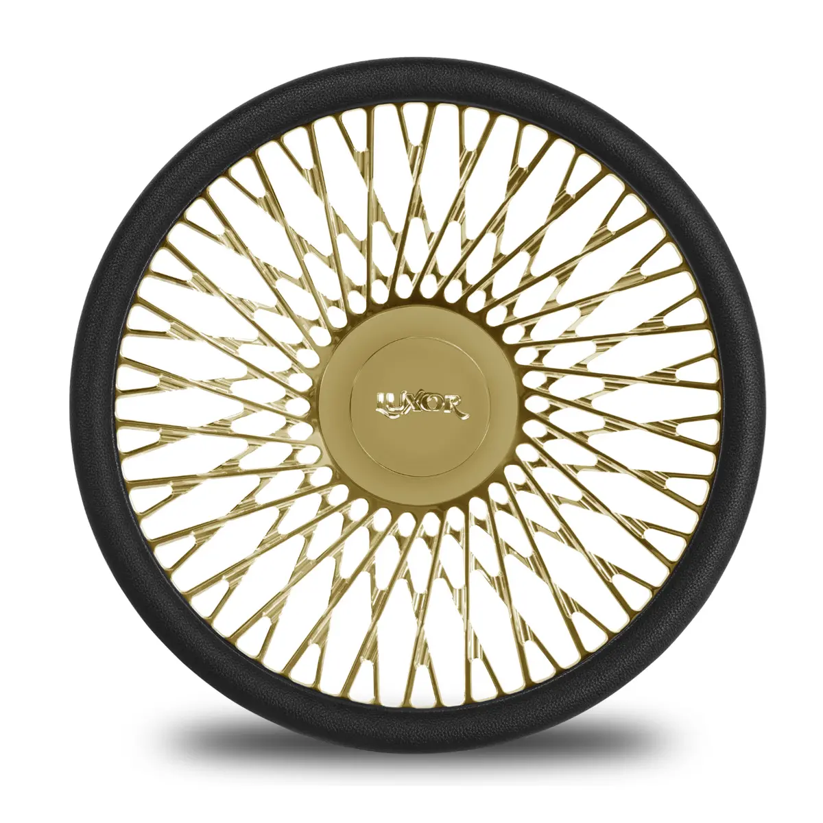 [Sale] 15" Billet 60 Spoke Cross Steering Wheel Gold 1