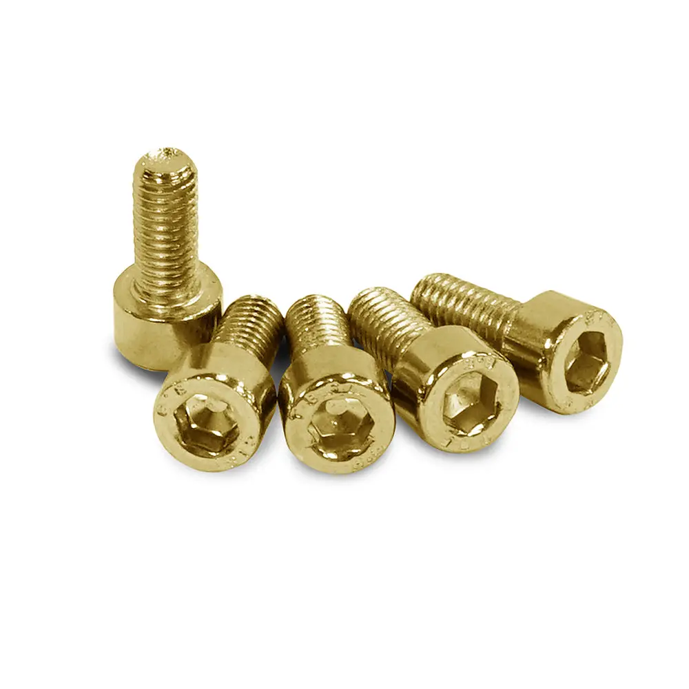 Knock Off Cap Bolts Gold 5Pc 1